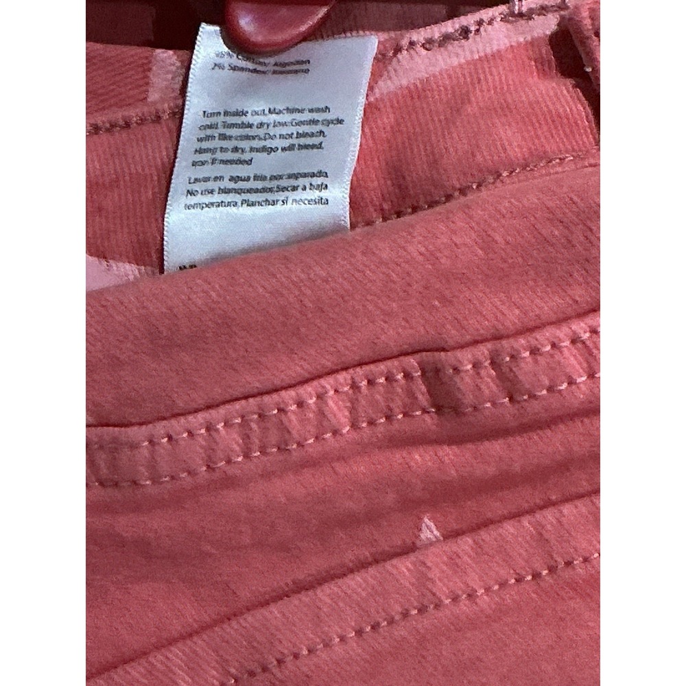 RISEN Jeans 5/27 Peach Blossom Star Print Distressed Raw Hem NWT RDP5609 - Picture 5 of 14